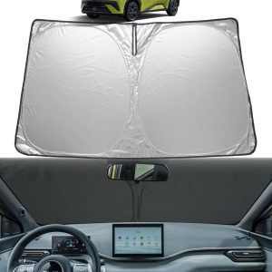 GAFAT Compatible con BYD Dolphin Surf 2025 2026 2027 Protección solar Parabrisas Interior, Parabrisas de Gaviota Parasol Accesorios, UPF 50+ Protección UV, Refrigeración