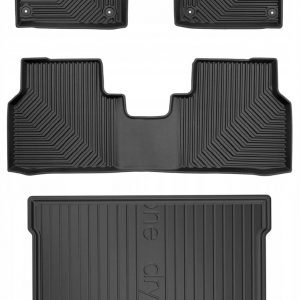 MOTOS Set de alfombrillas de goma y alfombrillas de maletero para Volkswagen ID.4 desde 2020 Mejora la comodidad de tus viajes con la alfombrilla antideslizante para coche NO.77- alfombrillas para tod