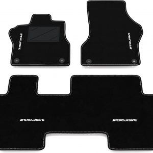 Kit de Alfombrillas compatibles con Volkswagen ID.Buzz Bus 2022-2026 | Alfombrillas a Medida de moqueta, Bordado Exclusive, Alfombra a Medida