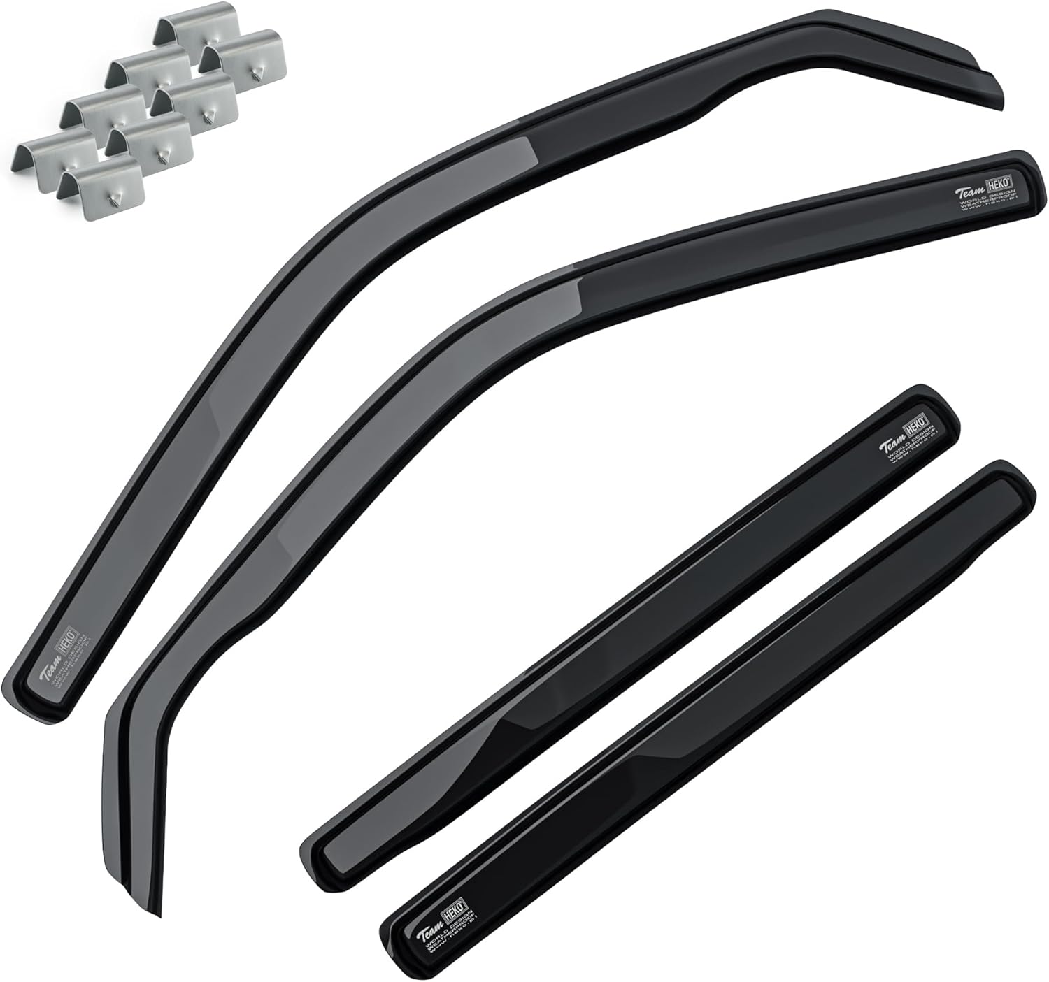 MOTOS Deflectores de Viento para FORD MUSTANG MACH-E desde 2020 Duraderos y Robustos, Deflector de Lluvia, Reducción de Ruido y Turbulencias del Aire, Fácil Instalación, Protección Estética y Ahorro d