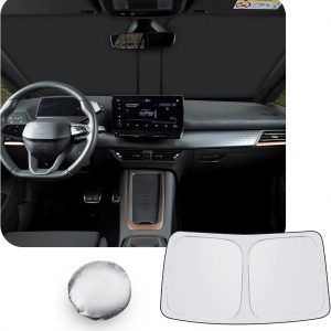 [Upgrade] CDEFG Compatible con Cupra Born 2022-2025 2026 Parasol Cubiertas Parasol Parabrisas Delantero Parabrisas Coche Parasol Accesorios