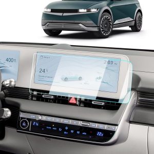 Protector de pantalla para Hyundai Ioniq 5 2025, 2025, 2024, 2023, 2022, Ioniq 5 SE SEL, accesorios limitados, vidrio templado 9H, pantalla táctil de navegación de 12.3 pulgadas, antiarañazos, reduce