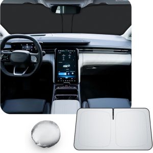 [Upgrade] CDEFG Compatible con Ford Explorer EV 2025 2026 Parasol Cubiertas Parasol Parabrisas Delantero Parabrisas Auto Parasol Accesorios