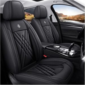 Fundas Asientos Coche para Nissan Ariya 2024, 2025 5 plazas, Delanteros Y Traseros Funda Asiento Protector Impermeable Cómodo Interior(D)