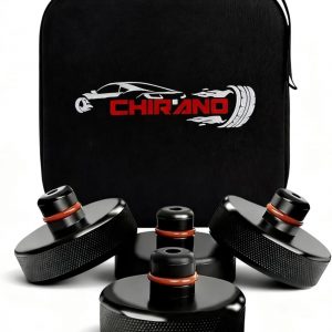 Chirano Almohadilla de elevación para Tesla Model 3 S X Y, 4 Discos con Estuche de Almacenamiento, Accesorios para vehículos Tesla