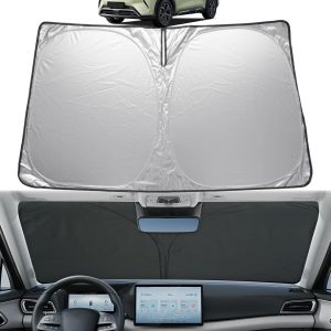 GAFAT Compatible con BYD Atto 2 DM-i EV 2025 2026 2027 Protector solar para parabrisas interior, Yuan UP Dmi parabrisas protector solar parasol Atto 2, accesorio UPF 50+ UV Protección, enfriamiento