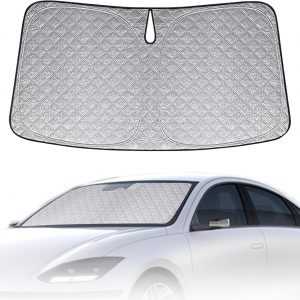 Parasol de Ventana Delantera Compatible con Hyundai Ioniq 6 2022-2026, Parasol para Parabrisas de Coche en el Interior Plegable, Protección UV Reflectante