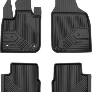 MOTOS Alfombrillas de Goma para Fiat 500e II Desde 2020 Mejore la Comodidad de Sus Viajes con la Alfombra Antideslizante Car No.77- Alfombrillas de Coche para Varias Estaciones