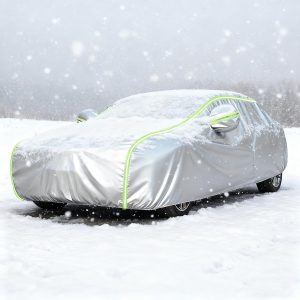 Funda Coche Exterior para Kia EV4 (2025-) Funda de Coche Exterior Tejido Oxford Impermeable y Resistente a la Nieve, con Correas a Prueba de Viento