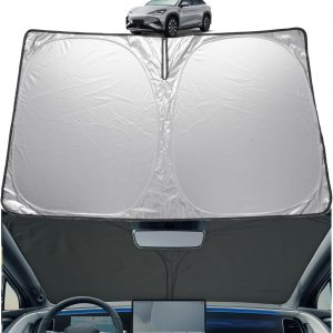 GAFAT Compatible con BYD Sealion 7 2025 2026 2027 Parasol Parabrisas Interior, Hai Shi 07 Parasol Parabrisas Visera Solar Accesorios Sealion 7, UPF 50+ Protección UV, Enfriamiento