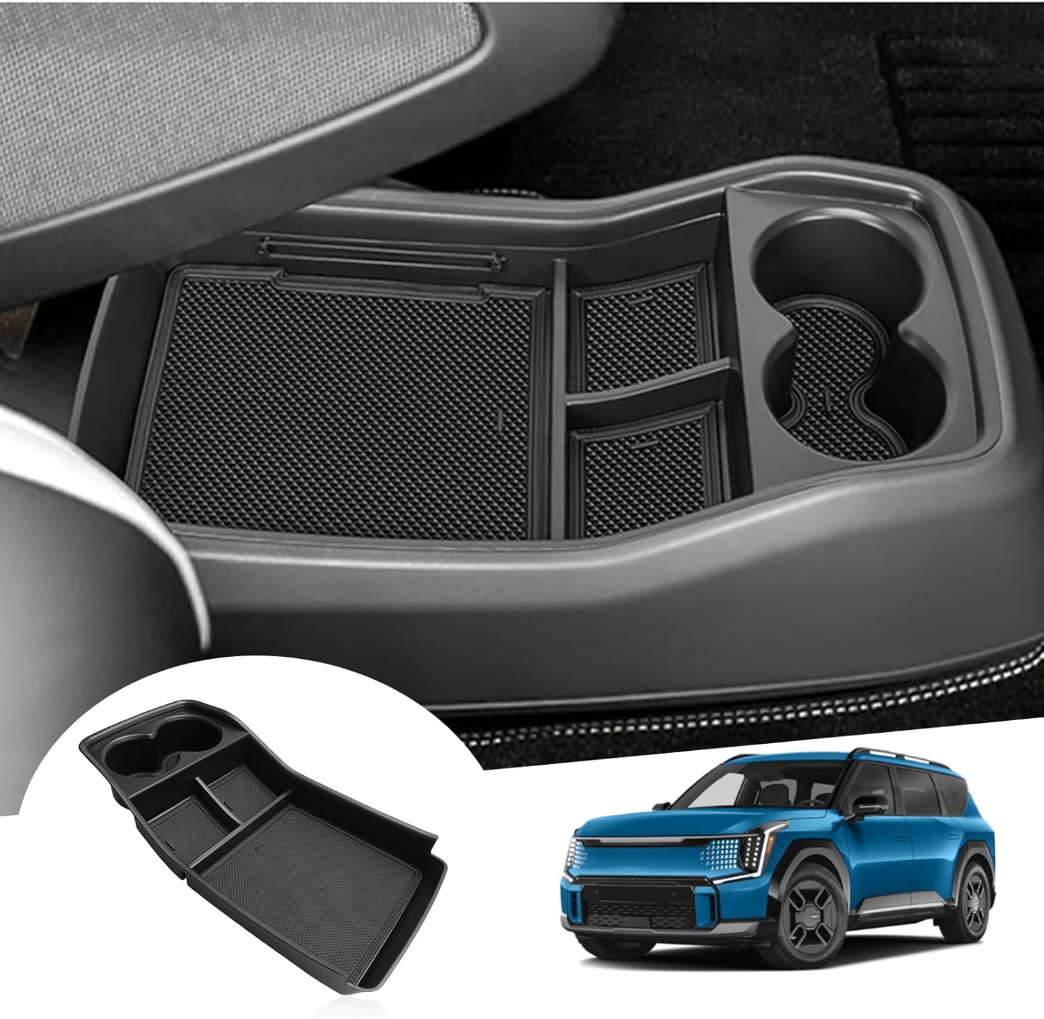 Caja de almacenamiento de consola central para Kia EV9