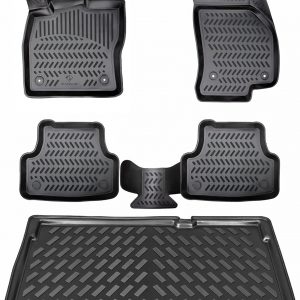 ELMASLINE 3D Tappetini Gomma e Vasca Baule per Mercedes EQA 2021-2026 (H243) | Tappetini Auto | Vasca per il bagagliaio | Accessori Auto