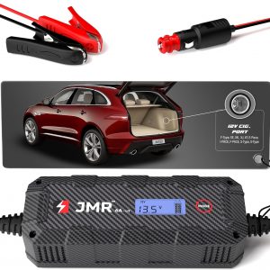 JMR Cargador de Bateria para Jaguar F-Type XE XK XJ XF E-Pace I-Pace F-Pace S-Type X-Type Todos los Modelos Mantenedor de Carga Acondicionador (Añadir Modo Litio)