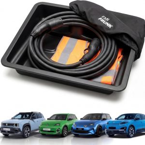 rati Frunk Compatible con Renault 4 E-Tech 2025-/ 5 E-Tech 2024-/ Nissan Micra 2025-/Alpine A290 2024- | Espacio de Almacenamiento Frontal ampliado Cables de Carga y Accesorios.