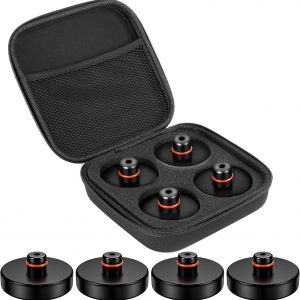 Forever Speed 4 Piezas Gato hidráulico Almohadilla de Goma para Tesla Model 3/Y/X/S Jack Pad Adaptador Accesorios con Caja de Almacenamiento, Almohadilla elevadora de Carro Elevador, cojín de Goma