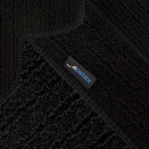 PETEX Juego de Alfombrillas de Coche aptas para MG Cyberster a Partir de 11/2023, Juego de Alfombrillas de Terciopelo – Jona Negro, 2 Piezas