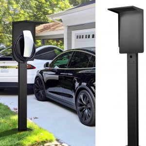 Soporte para Cargador Coche Eléctrico con Techo, Base Exterior Compatible con Tesla, Tipo 2 / J1772 | EUIPO Reg. Nr. 015116807-0001