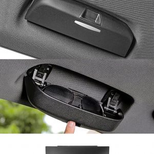 GAFAT Compatible con Skoda Elroq 2025 2026/ Enyaq iV 2021-2026 Soporte para Gafas de Sol, Elroq EV Caja Almacenamiento, Enyaq Organizador Estuches de gafas, Accesorios Elroq, Accesorios Enyaq