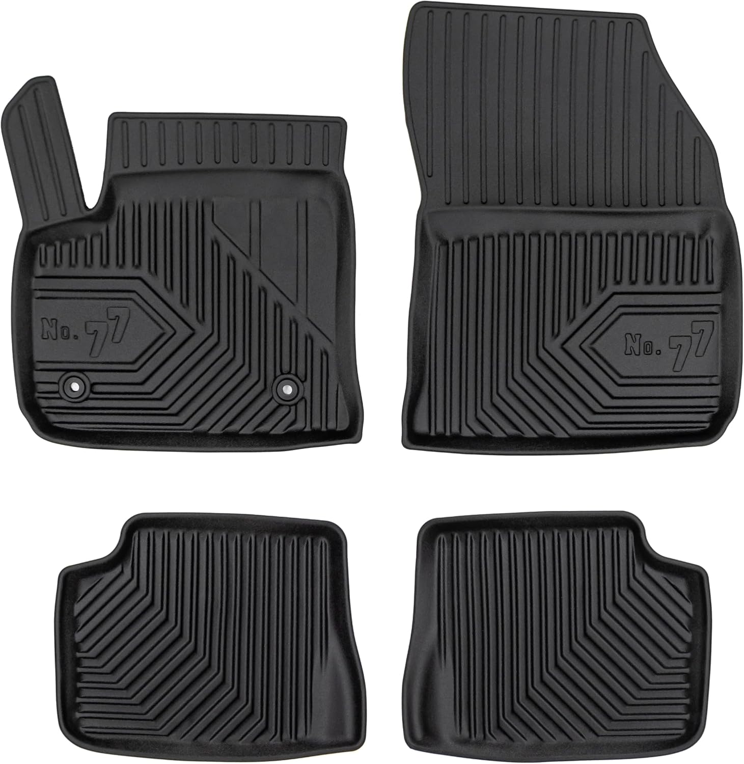 FROGUM No. 77 Alfombrillas para Coche Alfombras para Jeep Avenger BEV Electric Desde 2023 | Borde Alto | para Todo el año | Tamaño