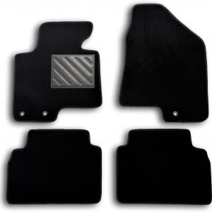 Alfombrillas para Kia Sportage III de 2009 a 2015 Talonera de Goma Reforzada, Antideslizante