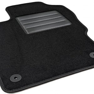 DHCarMats – Alfombrilla Lado Conductor compatible con Opel Corsa E 2014-2019 – Moqueta a medida – 1 unidad – Fabricado en Italia