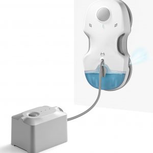 HUTT S7 Plus Robot Limpiacristales con Fuente de Energía Portátil, Sistema Dual Drive Flotante 3D, Carga Durante el Funcionamiento, Pulverización Automática y Protección Múltiple, Blanco