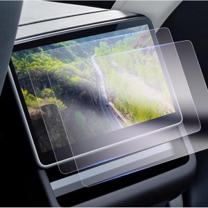 GAFAT [2 unidades] Tesla Model 3 2024 2025 8″ Protector de Pantalla Touchscreen Trasera, Nano Pantalla para Tesla Model 3 Highland 2024 8″ Entretenimiento Trasera, Antigolpes, Antiarañazos 6H