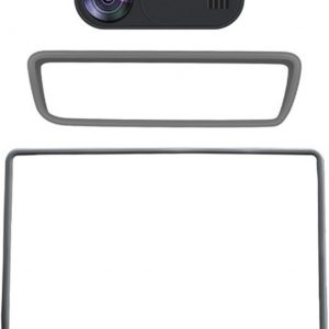 3 Piezas Protector Pantalla para Tesla Model Y Juniper 2025 2026, Silicona Marco Pantalla Táctil Protector Espejo Retrovisor Cubierta Cámara Privacidad,Grey