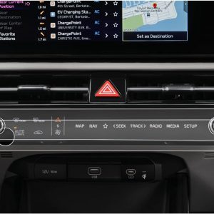 CDEFG Compatible con Kia Niro SG2 / Sportage NQ5 2022-2024 2025 Protector de pantalla para A/C navegación Accesorios (2 unidades)