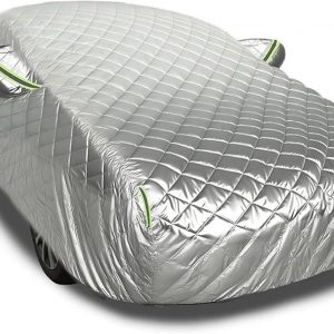Funda Coche Exterior Antigranizo para Kia EV4,Cubre Coche Impermeable Completa, Tela Oxford con Algodón Grueso Resistente,Transpirable