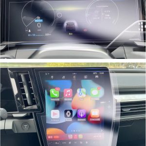 GAFAT Compatible con Renault Austral Alpine/Espace 6/Rafale/Megane E-Tech/Scenic 2023-2025 2026 12″ Navigation Protector de Pantalla, 12″ OpenR + 12,3″ Cockpit Nano Pantalla, 6H Antiarañazos [4 PZS]
