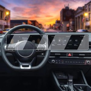 Compatible Con Kia Para EV4 2025 Película Protectora De Pantalla De Vidrio Templado Para GPS Y Tablero De Instrumentos De 12,3 Pulgadas Para Coche Protector Vidrio GPS
