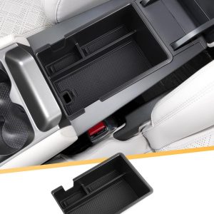 YEE PIN Compatible con BYD Atto 2 2025 2026 2027 Caja de almacenamiento para consola central, reposabrazos central, guantera, bandeja organizadora con alfombrilla antideslizante, para accesorios BYD