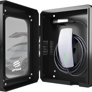 Caja protectora para cargador EV exterior compatible con Wallbox Pulsar Plus Tesla Wall Connector cargador tipo 2 7.4kW monofásico para coche eléctrico