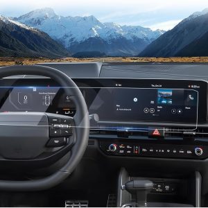 LUWU 2 unidades compatibles con Kia Sportage NQ5 2026 2027 Facelift Navigation Protector de pantalla de 12,3 pulgadas Nano Protector de pantalla 6H resistente a los arañazos GPS Navi Accesorios
