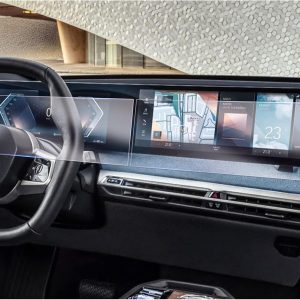 GAFAT [4 Piezas] Compatible con BMW i3 i4 i5 i7 iX X5 X6 X7 XM iDrive 8 2022 2023 2024 Protector de Pantalla, Nano Pantalla para 12,3″ Navigation + 14,9″ Cockpit, Antigolpes, 6H Antiarañazos