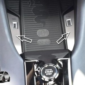 Cubierta de acero para Alfa.Romeo Junior | Decoración con ranura USB | 2 piezas inoxidable eléctrico híbrido Q4 Rápido Intensa Especial Milán Accesorios Tuning Partes