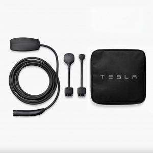 Tesla Mobile Connector – Cargador portátil NACS para vehículos eléctricos (EV) – Nivel 2 – hasta 32 A con cable de 20 pies