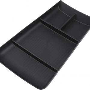 Caja organizadora de almacenamiento para consola central de coche, material TPE, ahorro de espacio, antideslizante, soporte para objetos pequeños, práctico ajuste interior para MG S5 EV ES34