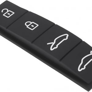 Soporte inferior de llave de 4 botones compatible con Porsche Taycan 2019-2023, color negro