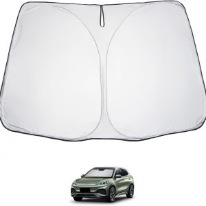 LUWU Compatible con BYD Atto 3 Yuan Plus 2022-2025 Protector solar para coche, parabrisas delantero plegable, parasol interior, protección UV y contra el calor, parabrisa frontal, accesorio Atto 3