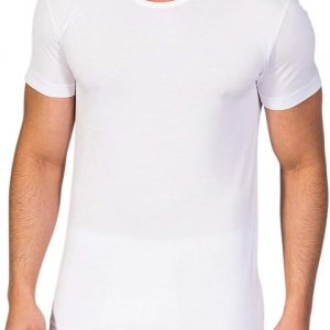 ZD ZERO DEFECTS Camiseta Interior de Hombre de Manga Corta Hilo de Escocia – Color Blanca (Tallas Disponibles de la S a la 3XL)