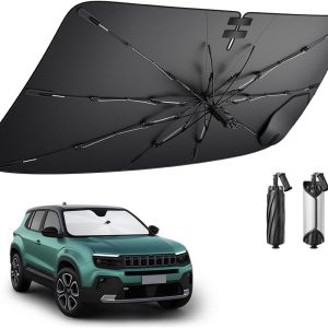 BIBIBO Compatible con Jeep Avenger 2023 2024 EV Hybrid Parasol Parasol Parabrisas Delantero Parabrisas Parasol Parasol Delantero Parabrisas Coche Parasol Avenger Accesorios