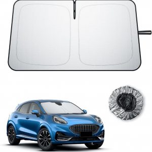 BIBIBO Compatible con Ford Puma MK2 2020-2025 2026, protección Solar, protección UV, Parabrisas Delantero, sombrilla de Coche, Tela sin Arrugas, Parasol Interior, Parabrisas Puma MK2 Accesorios