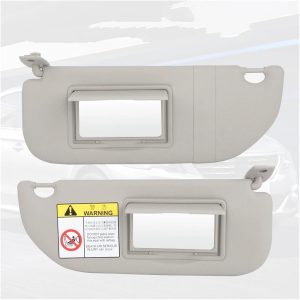Viseras Parasol 98038433DS para Peugeot 301 para Citroen para C2 para C3 para Elysee 2014-2017 98038432DS Parasol con Espejo Accesorios Coche Visera(1 Juego)