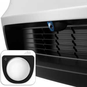 Spigen Protector de Lente de Cámara Frontal Solo para Tesla Model Y Juniper 2025-2026(Standard/Premium/Performance), Accesorios Tesla, Cubierta de Cámara para Parachoques Delantero