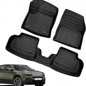 (3 Piezas) TPE Alfombrillas para Jeep Avenger EV 2023-2026 | Alfombras Originales, Tapetes con Bordes Elevados, Accesorios Antideslizantes e Impermeables, NO para la versión HEV / ICEV