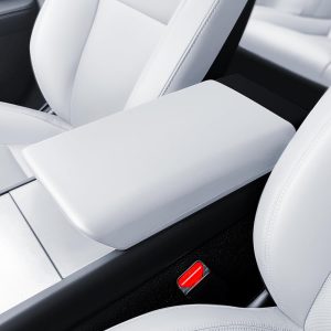 Cubierta de Reposabrazos Central para Tesla Model Y 2025-2026 y Model 3 2024-2026 Protección de TPE Impermeable y Antideslizante Tesla Juniper Highland Accesorios (Blanco)