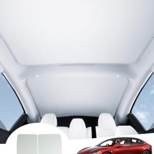 GAFAT Tesla Model 3 Highland/Standard 2026 2025 2024 Protector Solar de Techo de Cristal, Parasol para Techo sin flacidez, Aislamiento y Reflexión Integrados Parasol Interior, Protección UV, Fresco
