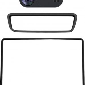 3 Protector Pantalla para Tesla Model Y Juniper 2025 2026, Silicona Marco Pantalla Táctil Protector Espejo Retrovisor Cubierta Cámara Privacidad,Black